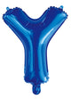 Letter Y Royal Blue Foil Balloon 35cm - Party Savers