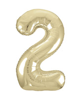 Number 1 Champagne Gold Foil Balloon 86cm Each