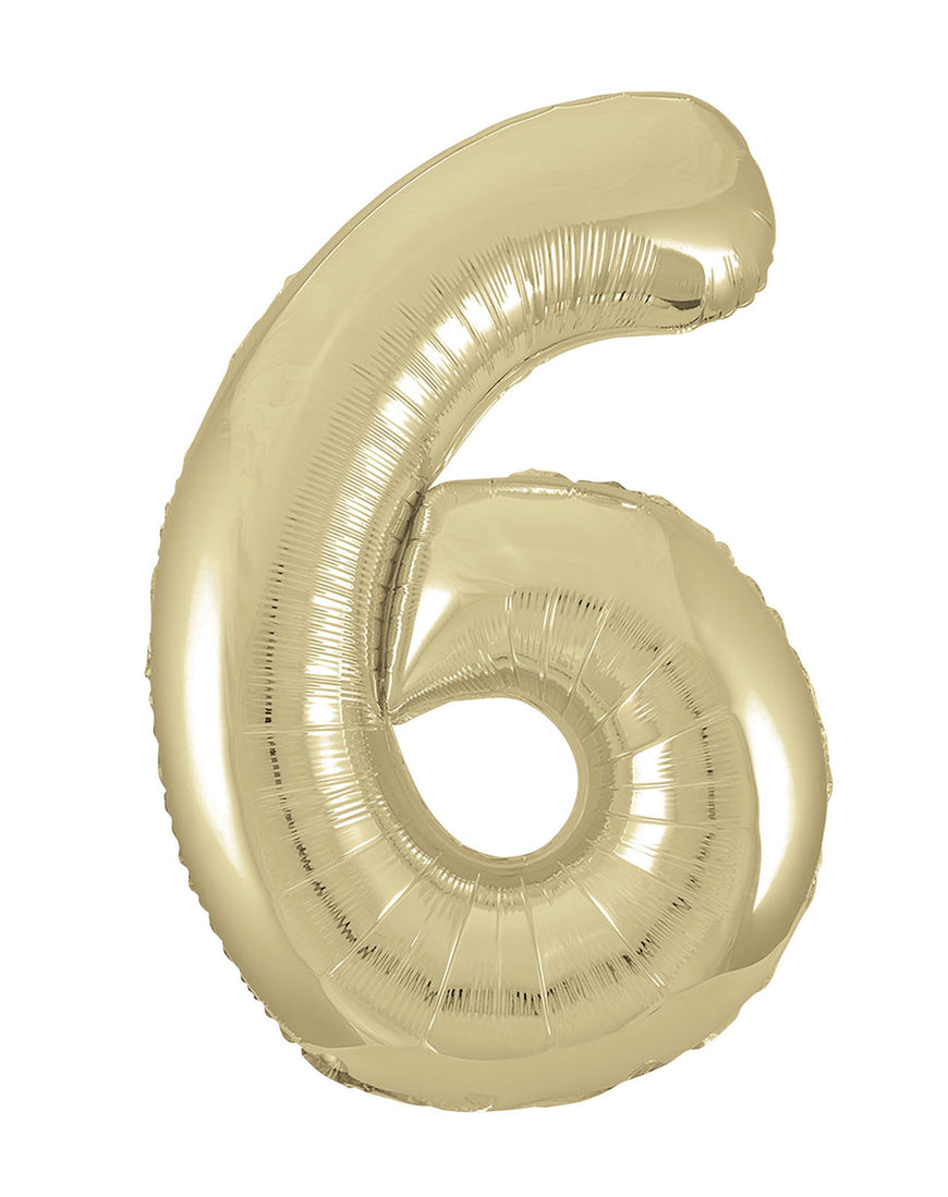Number 1 Champagne Gold Foil Balloon 86cm Each