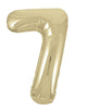 Number 7 Champagne Gold Foil Balloon 86cm Each