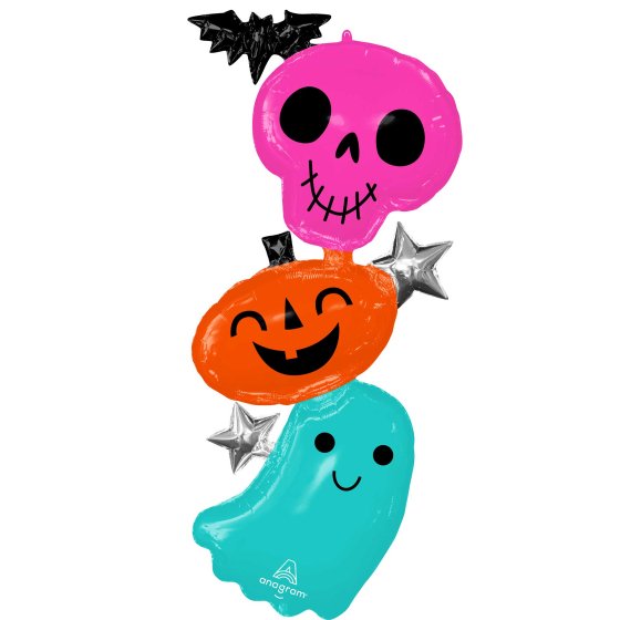 Colourful & Creepy Halloween Characters Multi-Balloon Each