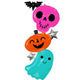 Colourful & Creepy Halloween Characters Multi-Balloon Each
