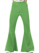 Mens Costume - Green Flared Trousers - Party Savers