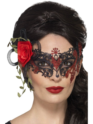 Day of the Dead Metal Filigree Eyemask - Party Savers