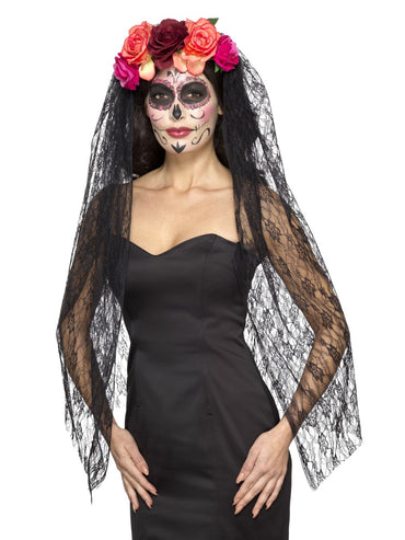 Deluxe Day of the Dead Headband - Party Savers