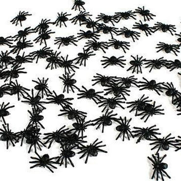 Mini Plastic Spider 50pk - Party Savers