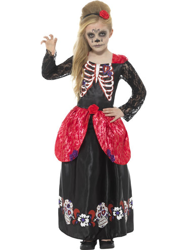 Girls Costume - Day of the Dead Girl - Party Savers