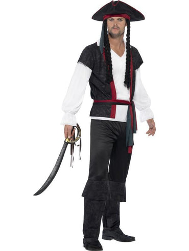 Mens Costume - Captain Jack Sparrow - Party Savers