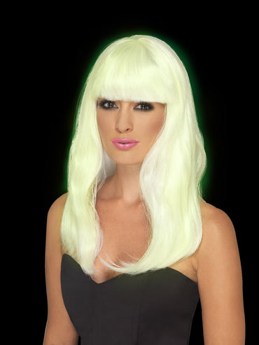 White Glam Party Wig - Party Savers
