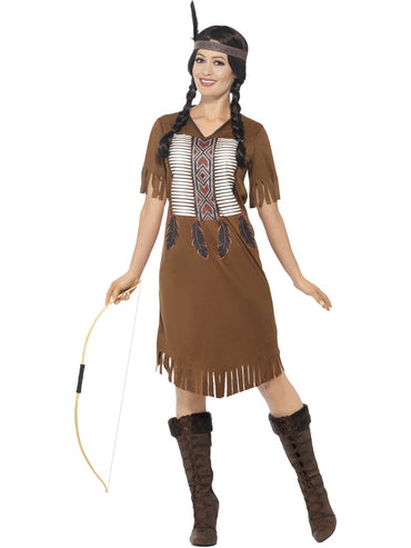 Womens Costume - Native American Warrior Princess - Party Savers