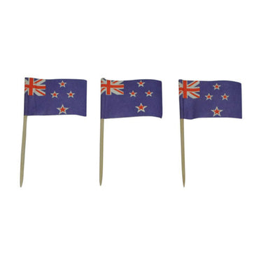 Flagpicks New Zealand 500pk - Party Savers
