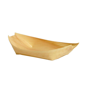 Wooden Boats 16.5cm 50pk - Party Savers