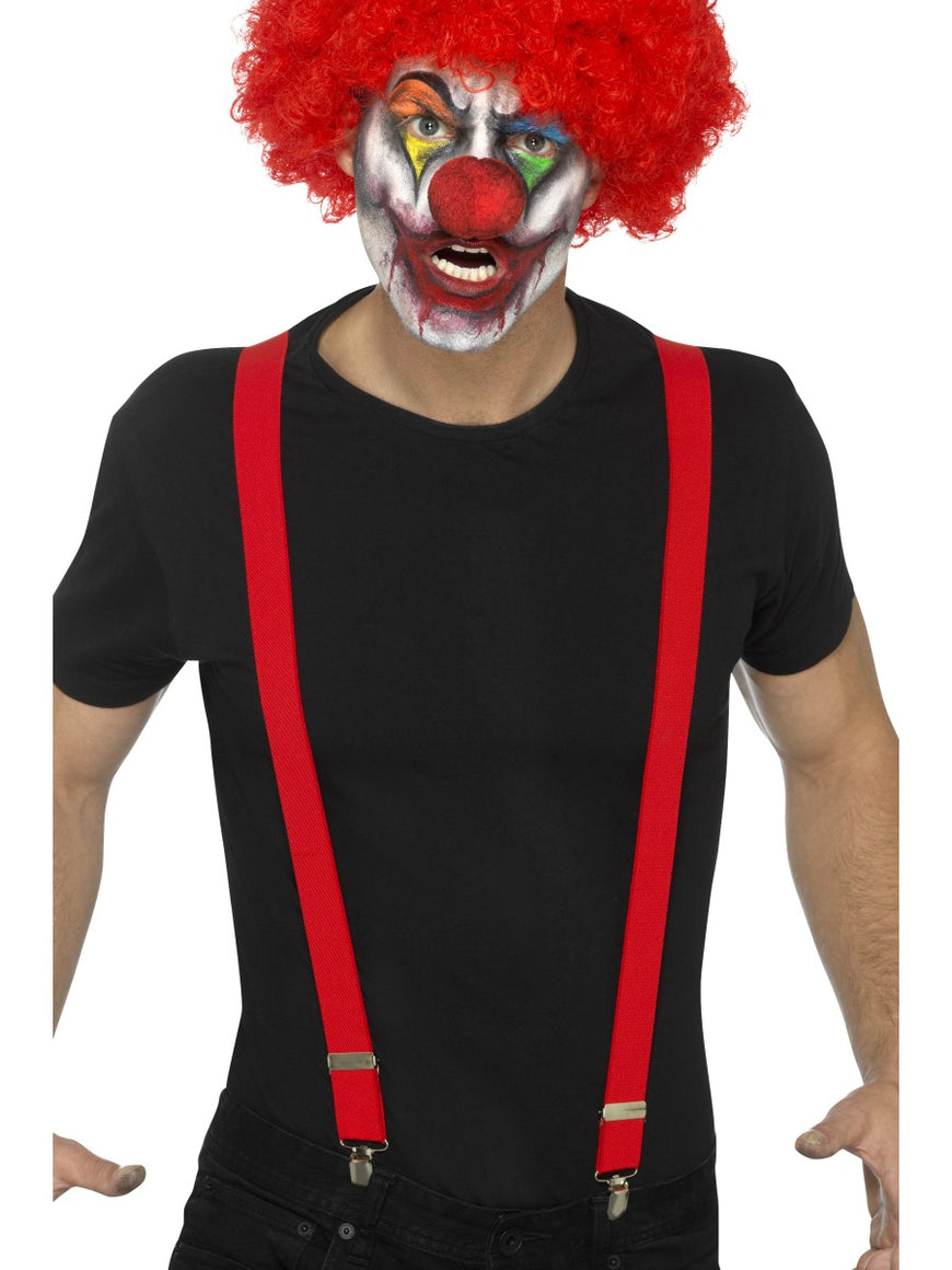 Red Clown Braces - Party Savers
