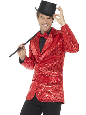 Mens Costume - Red Sequin Jacket - Party Savers