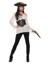 Womens Costume - Ivory Pirate Shirt - Party Savers