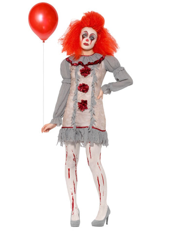 Womens Costume - Vintage Clown Lady - Party Savers