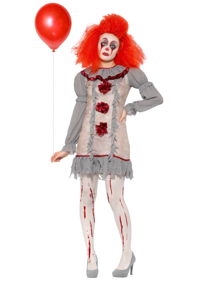 Womens Costume - Vintage Clown Lady - Party Savers