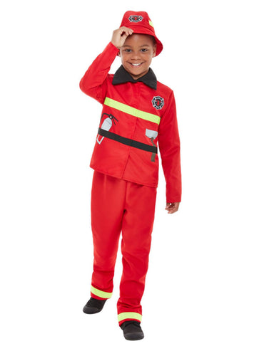 Kids Costume - Red Toddler Fire Fighter Costume