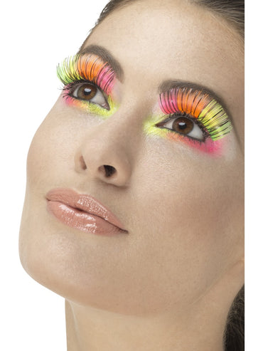 Neon 80s Party Eyelashes - Party Savers