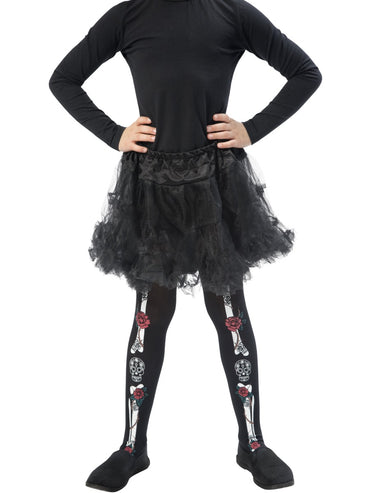 Black Day of the Dead Tights - Party Savers