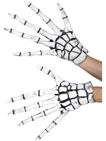 White Grim Reaper-Skeleton Gloves - Party Savers