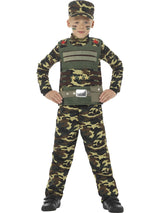 Boys Costume - Camouflage Military Boy - Party Savers