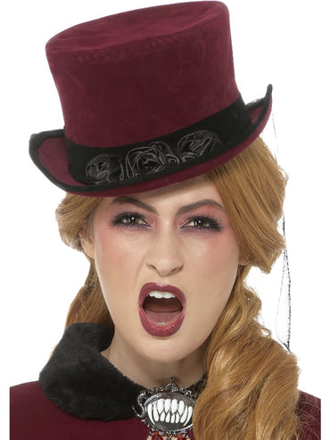 Deluxe Victorian Vampiress Hat - Party Savers