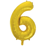 Number 1 Gold Foil Balloon 86cm - Party Savers