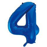 Number 1 Royal Blue Foil Balloon 86cm - Party Savers