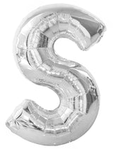 Letter A Silver Foil Balloon 86cm - Party Savers