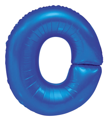 Letter O Royal Blue Foil Balloon 86cm - Party Savers