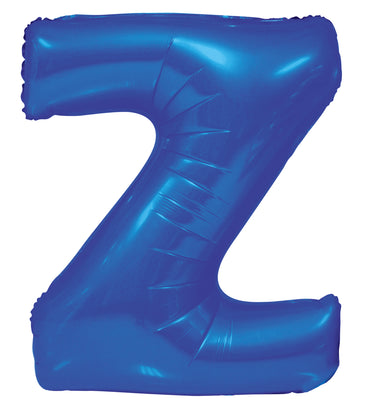 Letter Z Royal Blue Foil Balloon 86cm - Party Savers