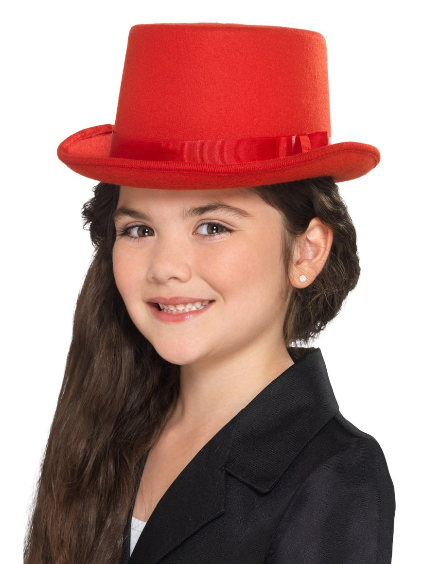 Red Kids Top Hat - Party Savers