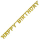 Gold Happy Birthday Jointed Banner - Party Savers