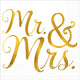 Mr & Mrs Beverage Napkins - Foil Hot-Stamped 16pk - Party Savers