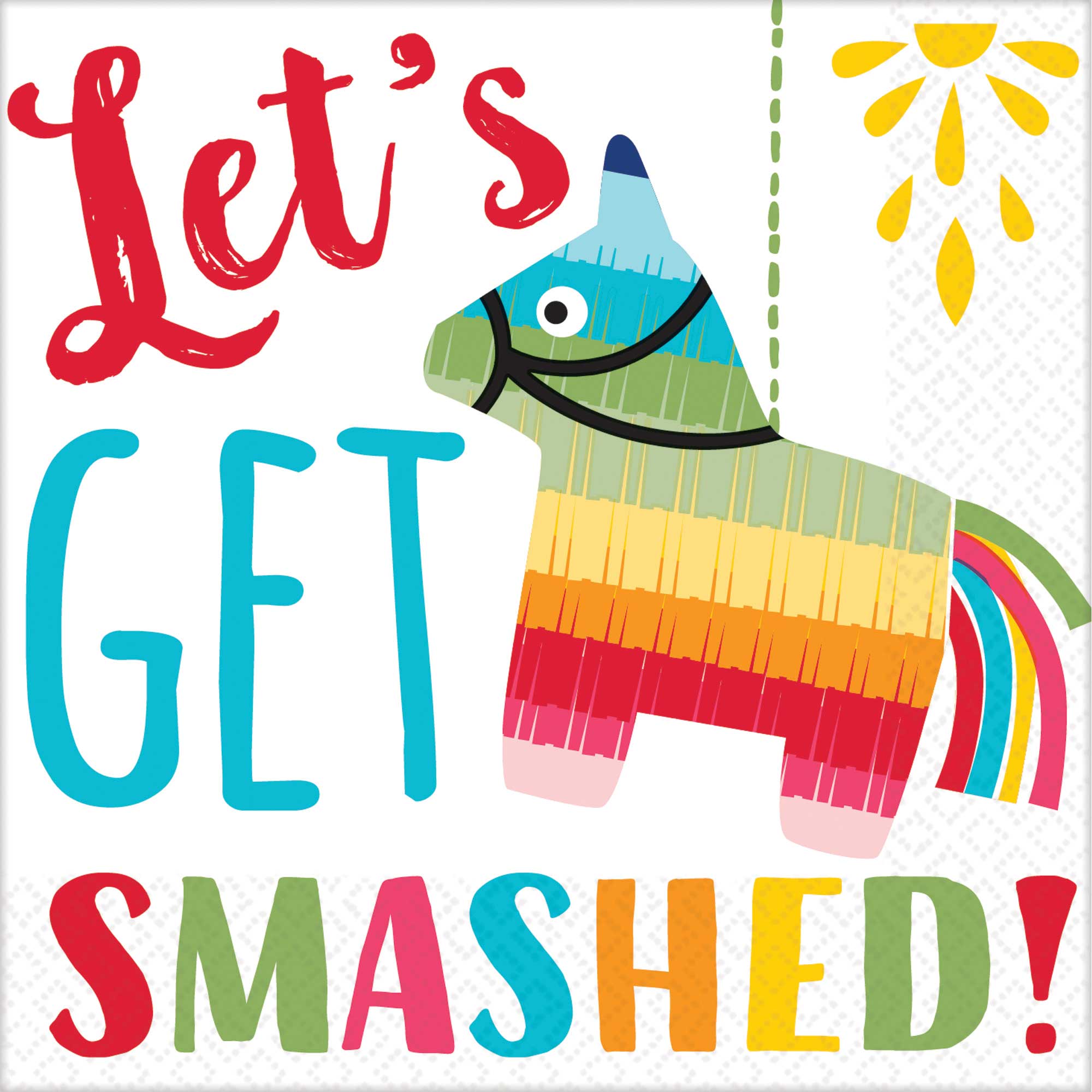 Fiesta Let's Get Smashed Beverage Napkins 16pk - Party Savers