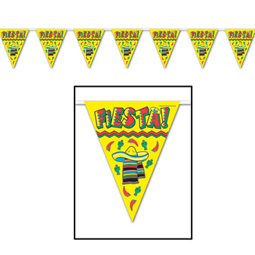 Fiesta! Pennant Banner 28cm x 3.65m - Party Savers