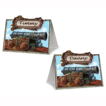 Pirate Cannon Place Cards 8pk - Party Savers