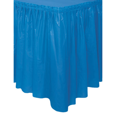 Royal Blue Plastic Tableskirt 73cm x 4.3m - Party Savers
