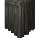 Black Plastic Tableskirt 73cm x 4.3m - Party Savers
