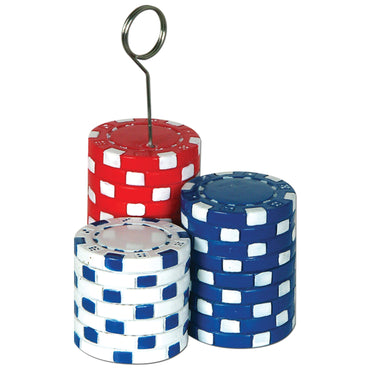 Poker Chips Photo/Balloon Holder - Party Savers