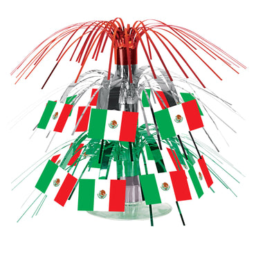 Mexican Flag Mini Cascade Centerpiece 19cm - Party Savers