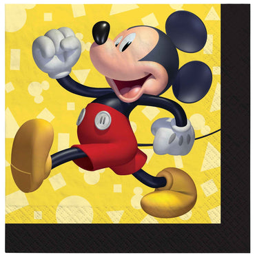 Mickey Mouse Forever Beverage Napkins 16pk - Party Savers