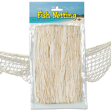 Fish Netting 1.2m x 3.65m Natural - Party Savers