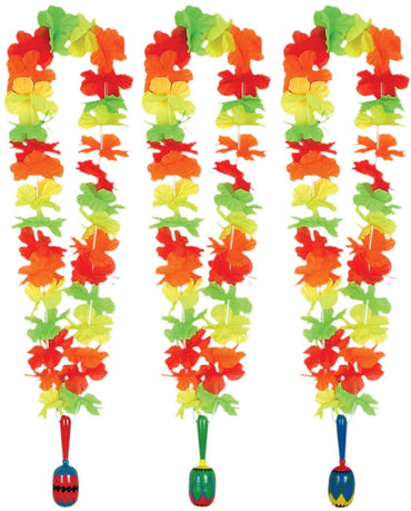 Fiesta Lei with Maraca Medallion 36in. Each - Party Savers