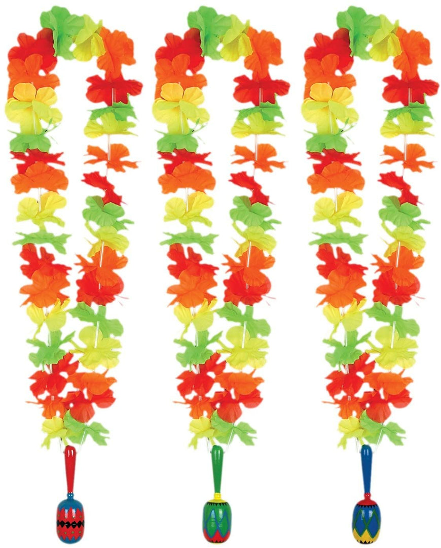 Fiesta Lei with Maraca Medallion 36in. Each - Party Savers