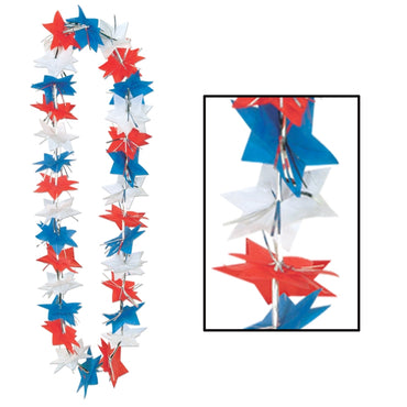 Patriotic Star Party Lei 36in - Party Savers