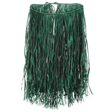 Green Adult Raffia Hula Skirt 31in x 28in Each