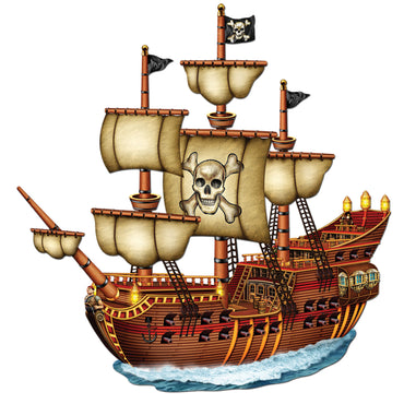 Jointed Pirate Ship 79cm x 79cm - Party Savers