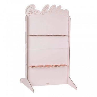 Hen Party Rose Gold Foiled And Blush Cut Out Prosecco Wall - Party Savers